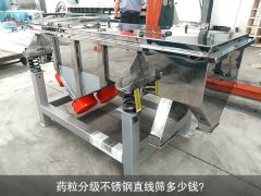 <b>藥粒分級不銹鋼直線篩多少錢？</b>